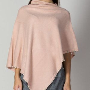 MOLLY BRACKEN PONCHO PEARLS Pink XS/S